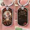 Custom Photo Keychain - Personalized Memorial Sympathy Gifts For Loss Of Mom, Dad - Love Lives On In Memories