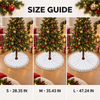 Custom Reindeer Tree Skirt - Personalized Christmas Birthday Gifts For Mom, Dad, Brother, Sister - Our Little Reindeer Family