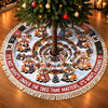 Custom Reindeer Tree Skirt - Personalized Christmas Birthday Gifts For Mom, Dad, Brother, Sister - Our Little Reindeer Family