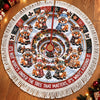 Custom Reindeer Tree Skirt - Personalized Christmas Birthday Gifts For Mom, Dad, Brother, Sister - Our Little Reindeer Family