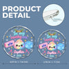 Custom Squishy Circle Glass Ornament - Personalized Christmas Birthday Gifts For Kids - In My Squishy Era