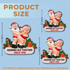 Custom Funny Wooden Ornament - Personalized Anniversary Christmas Wedding Gifts For Husband And Wife, Him And Her - Sweetest Merry Duo Ever