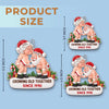 Custom Funny Acrylic Ornament - Personalized Anniversary Christmas Wedding Gifts For Husband And Wife, Him And Her - Naughty, Nice And In Love