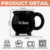 Custom Witchy 12oz Ceramic Cauldron Coffee Mug - Personalized Halloween Gifts For Witch, Wife, Daughter, Besties, Sisters, Granddaughter, Grandma, Mom, Yourself - Witchy And Wonderful