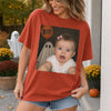 Custom Photo Funny Baby Selfie With Boo Comfort T-Shirt - Personalized Halloween Birthday Gifts For  Kids, Babies - Sweetest Little Boo Ever