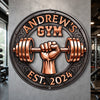 Custom Shaped Metal Sign - Personalized Gym Gifts For Him, Her, Brother, Sister - Welcome To My Fitness Zone