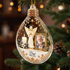 Custom Photo Acrylic Ornament - Personalized Christmas Memorial Sympathy Gifts For Loss Of Mom, Dad - Peaceful Rest In Angel Wings