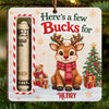 Custom Wooden Money Holder Ornament - Personalized Christmas Birthday Gifts For Kids - Merry Little Buck