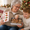 Custom Gingerbread Metal Tin - Personalized Christmas Birthday Gifts For Grandma, Grandpa - A Tin Full Of Love