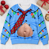 Custom Funny Ugly Sweatshirt - Personalized Christmas Birthday Gifts For Husband, Son, Grandson, Brother, Grandpa, Dad, Yourself - Dressed Up And Ready To Party