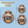 Custom Photo Acrylic Ornament - Personalized Christmas Birthday Gifts For Mom, Dad, Brother, Sister - Blessed To Be Together Always