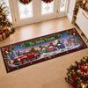 Custom Snowman Family Runner Rug - Personalized Christmas Birthday Gifts For Mom, Dad, Brother, Sister - Together Is Our Favorite Place