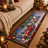 Custom Snowman Family Runner Rug - Personalized Christmas Birthday Gifts For Mom, Dad, Brother, Sister - Together Is Our Favorite Place