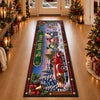 Custom Snowman Family Runner Rug - Personalized Christmas Birthday Gifts For Mom, Dad, Brother, Sister - Together Is Our Favorite Place
