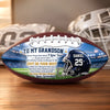 Custom Leather Football - Personalized Birthday Gifts For Son, Grandson, American Football Lovers, Sports Fans, Sports Lovers - Forever Proud Of You Always