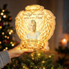 Custom Photo LED Tree Topper - Personalized  Memorial Sympathy Gifts For Loss Of Mom, Dad - Always Close In Spirit