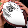 Custom Leather Football - Personalized Birthday Gifts For Son, Grandson, American Football Lovers, Sports Fans, Sports Lovers - No Matter Where Life Takes You