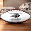 Custom Leather Football - Personalized Birthday Gifts For Son, Grandson, American Football Lovers, Sports Fans, Sports Lovers - No Matter Where Life Takes You