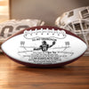 Custom Leather Football - Personalized Birthday Gifts For Son, Grandson, American Football Lovers, Sports Fans, Sports Lovers - Always Remember I Am With You