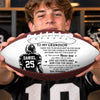 Custom Leather Football - Personalized Birthday Gifts For Son, Grandson, American Football Lovers, Sports Fans, Sports Lovers - Believe In Your Endless Power