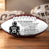 Custom Leather Football - Personalized Birthday Gifts For Son, Grandson, American Football Lovers, Sports Fans, Sports Lovers - Believe In Your Endless Power