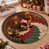 Custom Round Jigsaw Puzzle - Personalized Christmas Birthday Gifts For Kids - Santa In The House