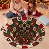 Custom Round Jigsaw Puzzle - Personalized Christmas Birthday Gifts For Kids - Santa Brings The Cheer