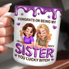 Custom 3D Inflated Effect Printed Mug - Personalized Best Friend Birthday Gifts For Women, Besties, Sisters, BFF - Serving Iconic Bestie Moments