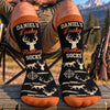 Custom Crew Socks - Personalized Birthday Hunting Gifts For Hunters, Husband, Son, Grandson, Brother, Grandpa, Dad, Yourself - Chasing Big Bucks All Day