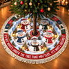 Custom Snowman Tree Skirt - Personalized Christmas Birthday Gifts For Mom, Dad, Brother, Sister - Under The Tree Together