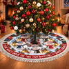Custom Snowman Tree Skirt - Personalized Christmas Birthday Gifts For Mom, Dad, Brother, Sister - Under The Tree Together