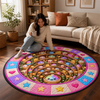 Custom Quilted Round Mat - Personalized Christmas Birthday Gifts For Kids - Merry Squishy Moments