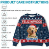 Custom Photo Ugly Sweatshirt - Personalized Christmas Birthday Gifts For Dog Cat Lovers, Dog Dad And Mom, Cat Owners - Jolly Little Pawtner