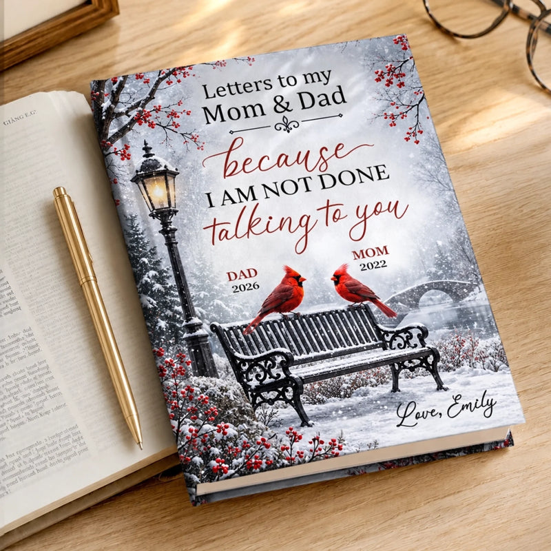 Custom Hardcover Journal - Personalized  Memorial Sympathy Gifts For Loss Of Mom, Dad - Your Memory Stays