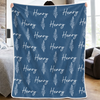 Custom Blanket - Personalized Birthday Gifts For Mom, Dad, Brother, Sister - Warm Hugs, Sweet Dreams