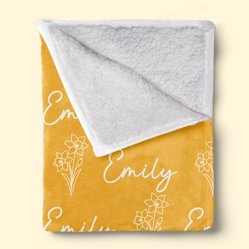 Custom Blanket - Personalized Birthday Gifts For Mom, Dad, Brother, Sister - Warm Hugs, Sweet Dreams
