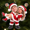 Custom Photo Acrylic Ornament - Personalized Anniversary Christmas Wedding Gifts For Husband And Wife, Him And Her - Deck The Halls With Us
