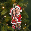 Custom Photo Acrylic Ornament - Personalized Anniversary Christmas Wedding Gifts For Husband And Wife, Him And Her - Christmas With You