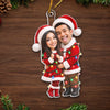 Custom Photo Acrylic Ornament - Personalized Anniversary Christmas Wedding Gifts For Husband And Wife, Him And Her - Christmas With You