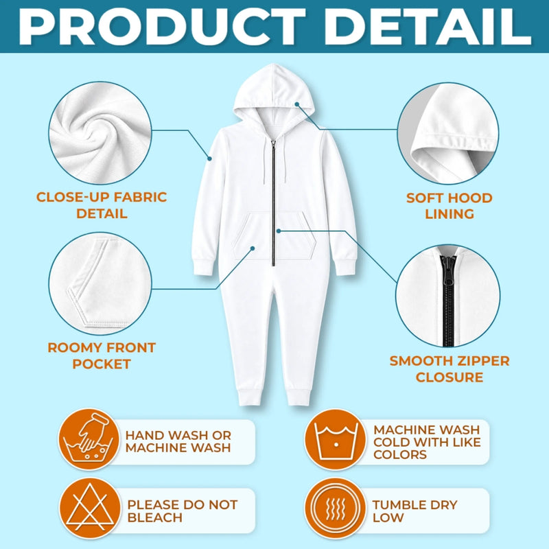 Custom Photo Onesie Pajamas - Personalized Christmas Birthday Gifts For Husband, Son, Grandson, Brother, Grandpa, Dad, Yourself - Bringing The Heat This Season
