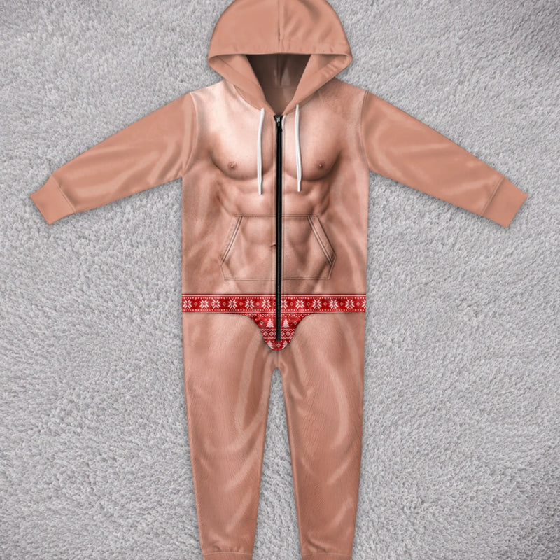 Custom Photo Onesie Pajamas - Personalized Christmas Birthday Gifts For Husband, Son, Grandson, Brother, Grandpa, Dad, Yourself - Bringing The Heat This Season