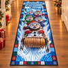 Custom Snowman Runner Rug - Personalized Christmas Birthday Gifts For Grandma, Grandpa - The Merriest Journey Of All