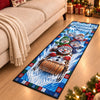 Custom Snowman Runner Rug - Personalized Christmas Birthday Gifts For Grandma, Grandpa - The Merriest Journey Of All