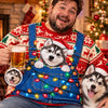 Custom Photo Ugly Sweatshirt - Personalized Christmas Birthday Gifts For Dog Cat Lovers, Dog Dad And Mom, Cat Owners - Keeping Christmas Extra Fluffy