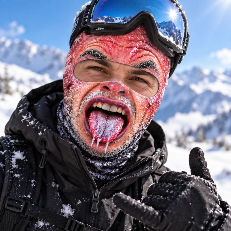 Custom Funny Ski Mask - Personalized Birthday Gifts For Ski Lovers - Snow Is My Happy Place