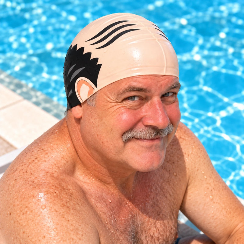 Custom Funny Swim Cap - Personalized Birthday Gifts For Swimming Lovers, Sports Fans, Sports Lovers - Born To Make Waves