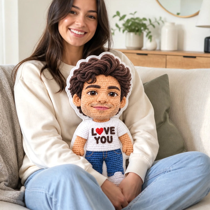 Custom Photo Shaped Pillow - Personalized Anniversary Wedding Gifts For Husband And Wife, Him And Her - Forever Us