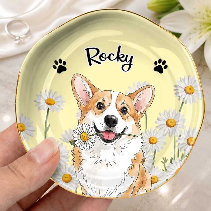 Custom Photo Jewelry Dish - Personalized Birthday Gifts For Wife, Daughter, Besties, Sisters, Granddaughter, Grandma, Mom, Yourself, Dog Cat Lovers - A Love Like No Other