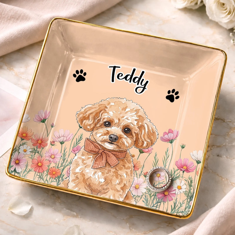 Custom Photo Jewelry Dish - Personalized Birthday Gifts For Wife, Daughter, Besties, Sisters, Granddaughter, Grandma, Mom, Yourself, Dog Cat Lovers - A Love Like No Other