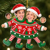 Custom Photo Funny Acrylic Ornament - Personalized Anniversary Christmas Wedding Gifts For Husband And Wife, Him And Her - Love Hanging With You
